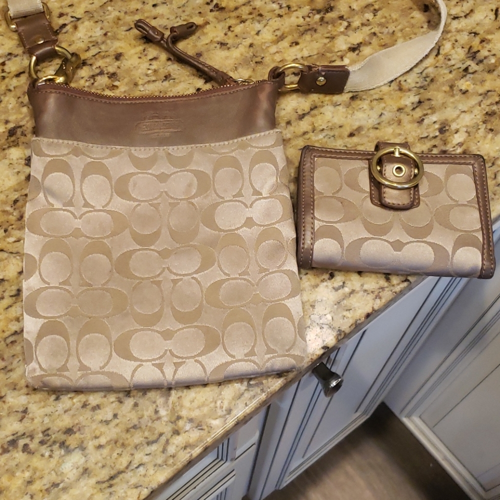 Coach crossbody and wallet